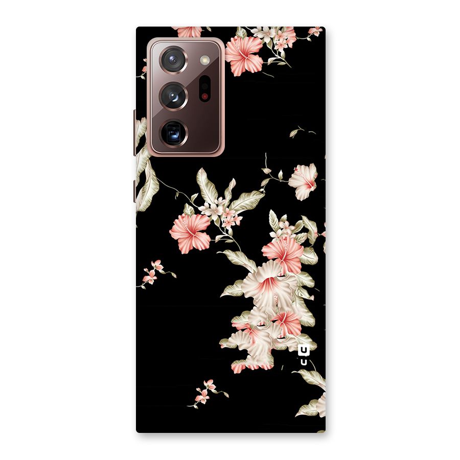 Black Floral Back Case for Galaxy Note 20 Ultra
