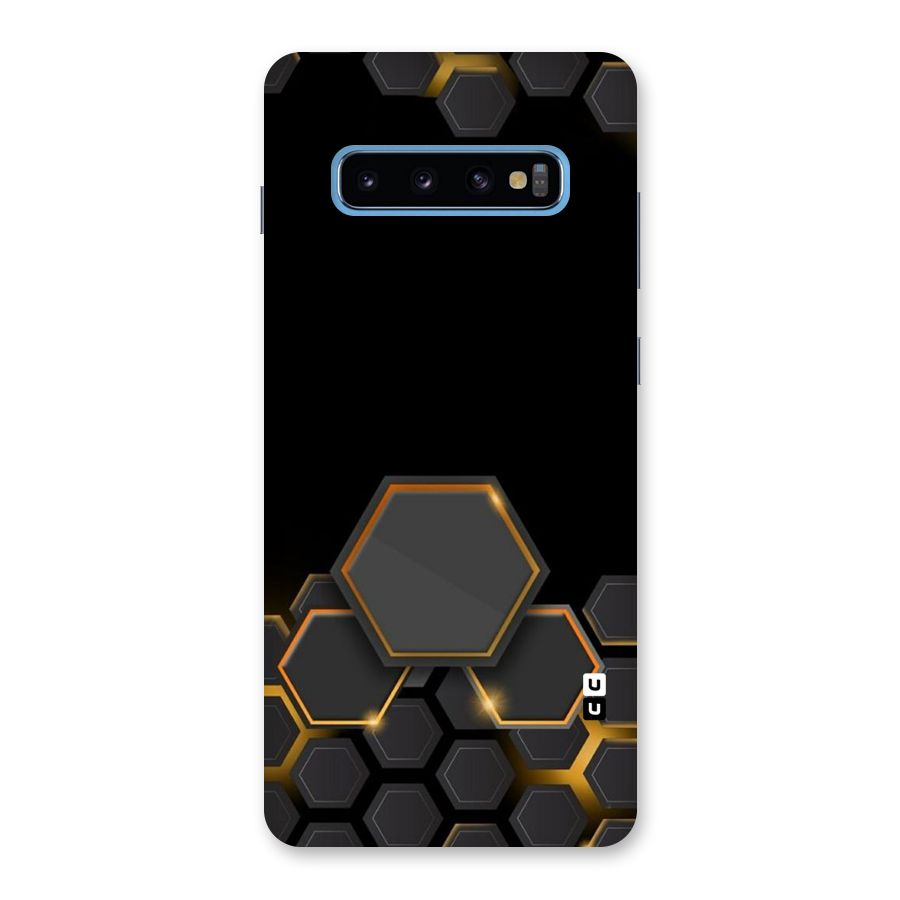 Black Gold Hexa Back Case for Galaxy S10 Plus