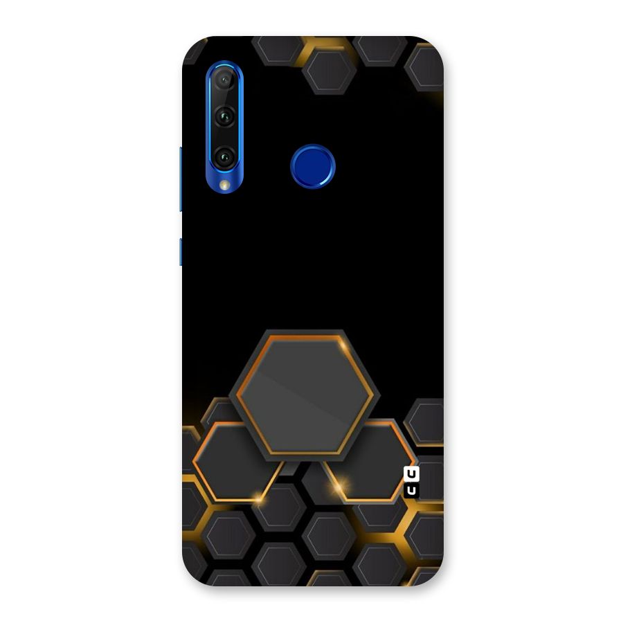 Black Gold Hexa Back Case for Honor 20i