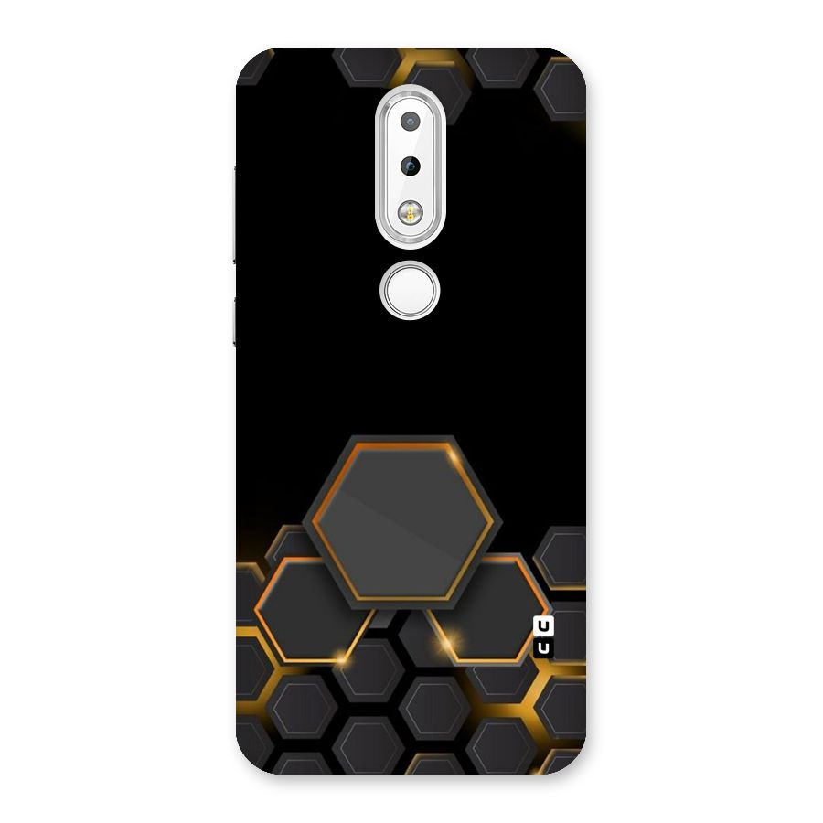 Black Gold Hexa Back Case for Nokia 6.1 Plus