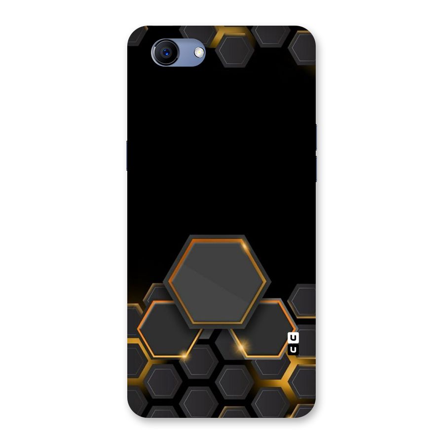 Black Gold Hexa Back Case for Oppo Realme 1