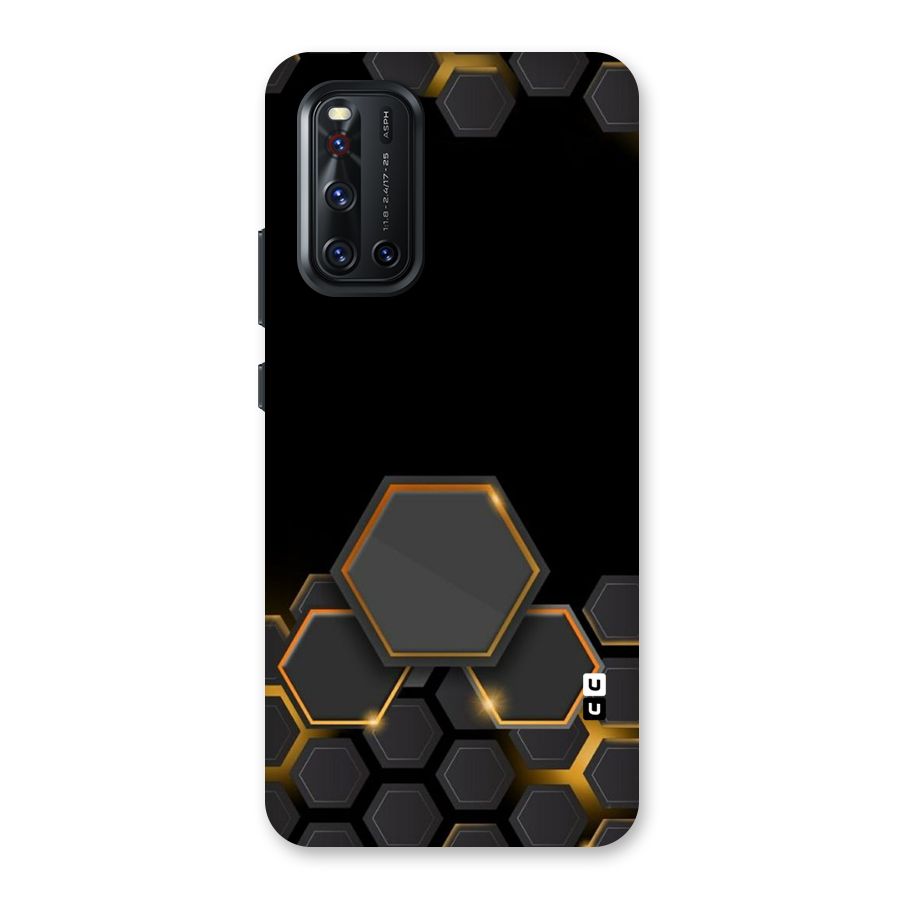 Black Gold Hexa Back Case for Vivo V19