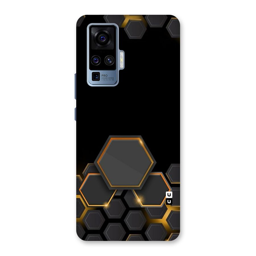 Black Gold Hexa Back Case for Vivo X50 Pro