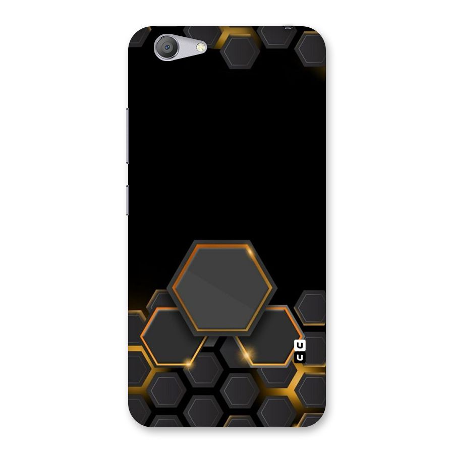 Black Gold Hexa Back Case for Vivo Y53