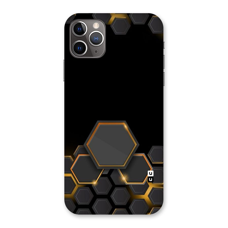 Black Gold Hexa Back Case for iPhone 11 Pro Max