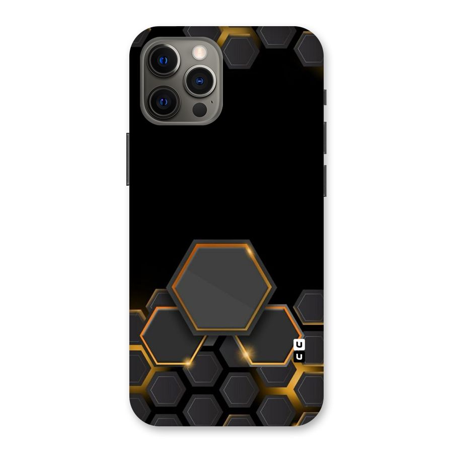 Black Gold Hexa Back Case for iPhone 12 Pro Max