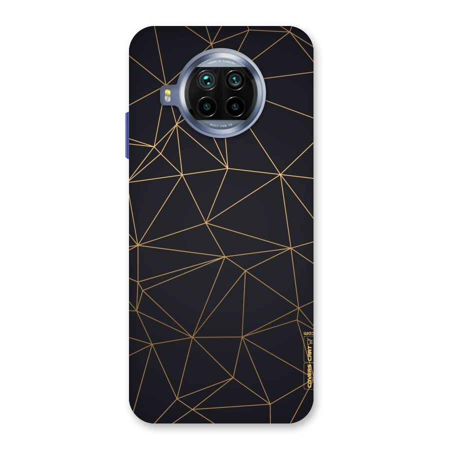 Black Golden Lines Back Case for Mi 10i