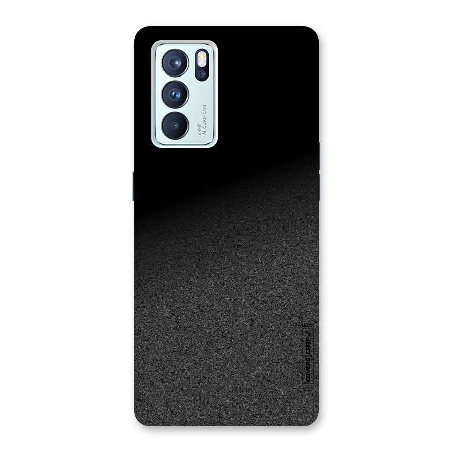 Black Grey Noise Fusion Back Case for Oppo Reno6 Pro 5G