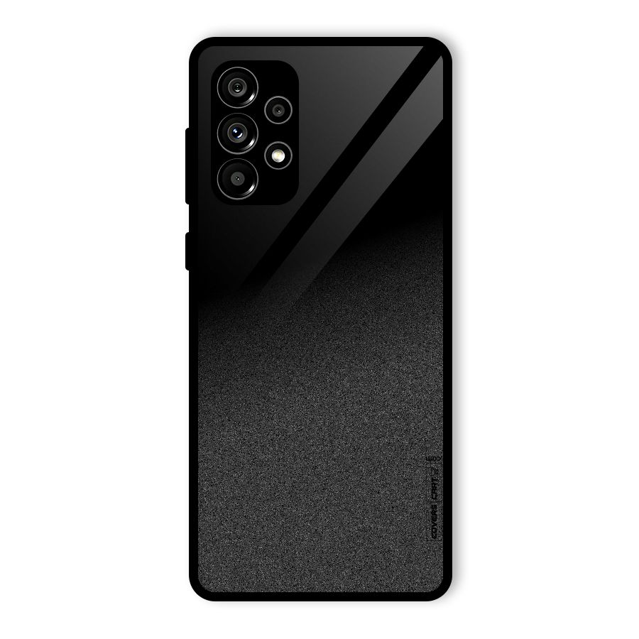 Black Grey Noise Fusion Glass Back Case for Galaxy A73 5G