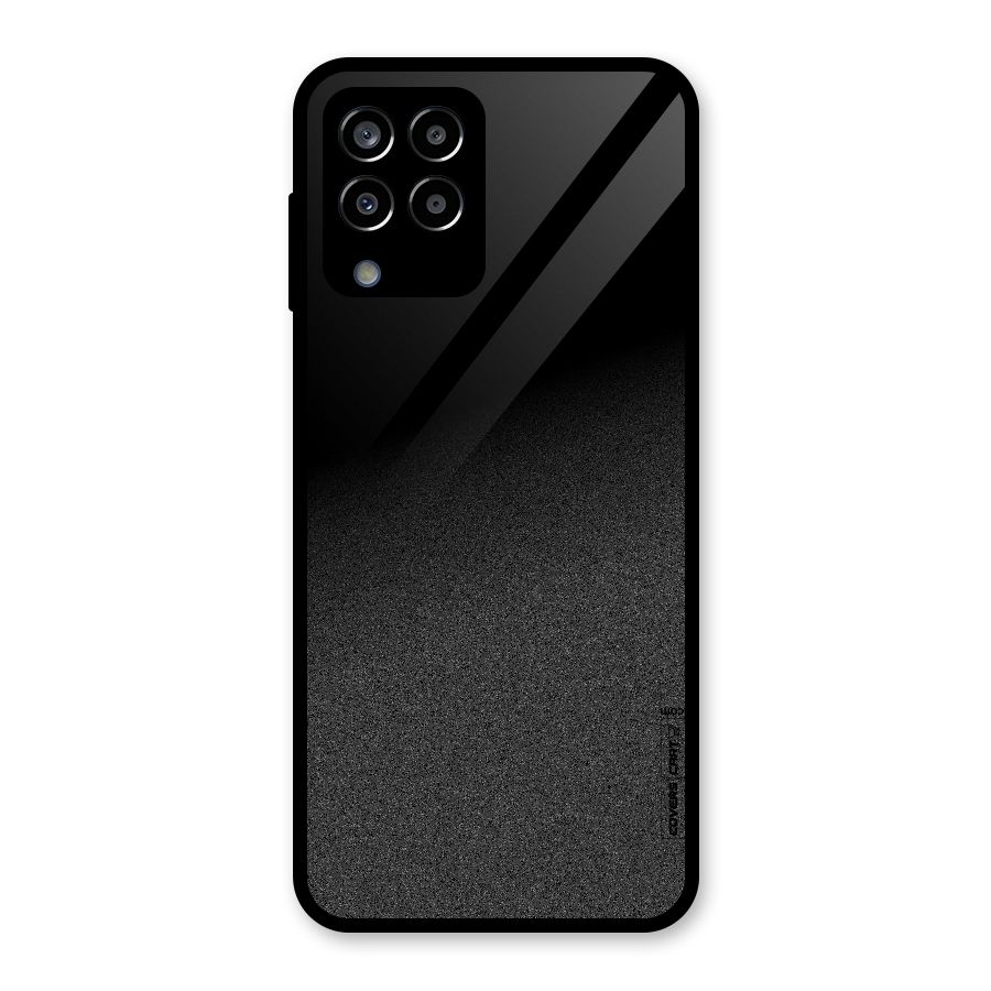 Black Grey Noise Fusion Glass Back Case for Galaxy M33