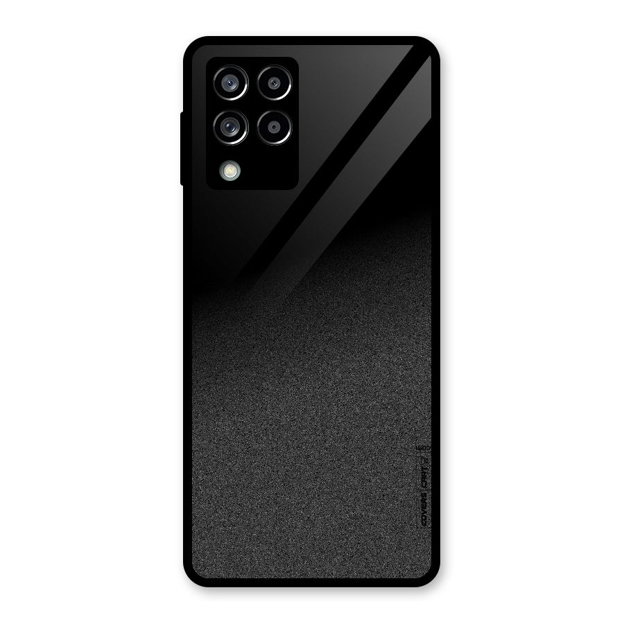 Black Grey Noise Fusion Glass Back Case for Galaxy M53 5G