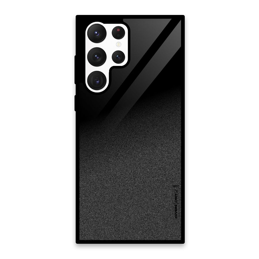 Black Grey Noise Fusion Glass Back Case for Galaxy S22 Ultra 5G