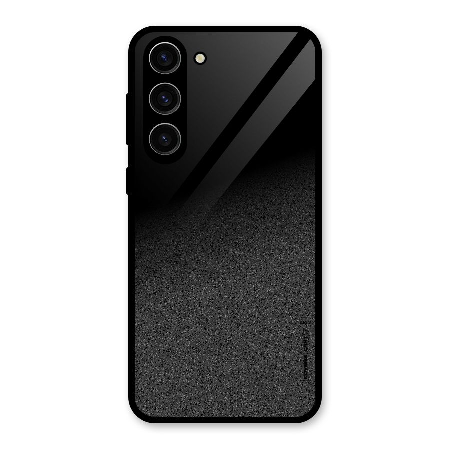 Black Grey Noise Fusion Glass Back Case for Galaxy S23 Plus