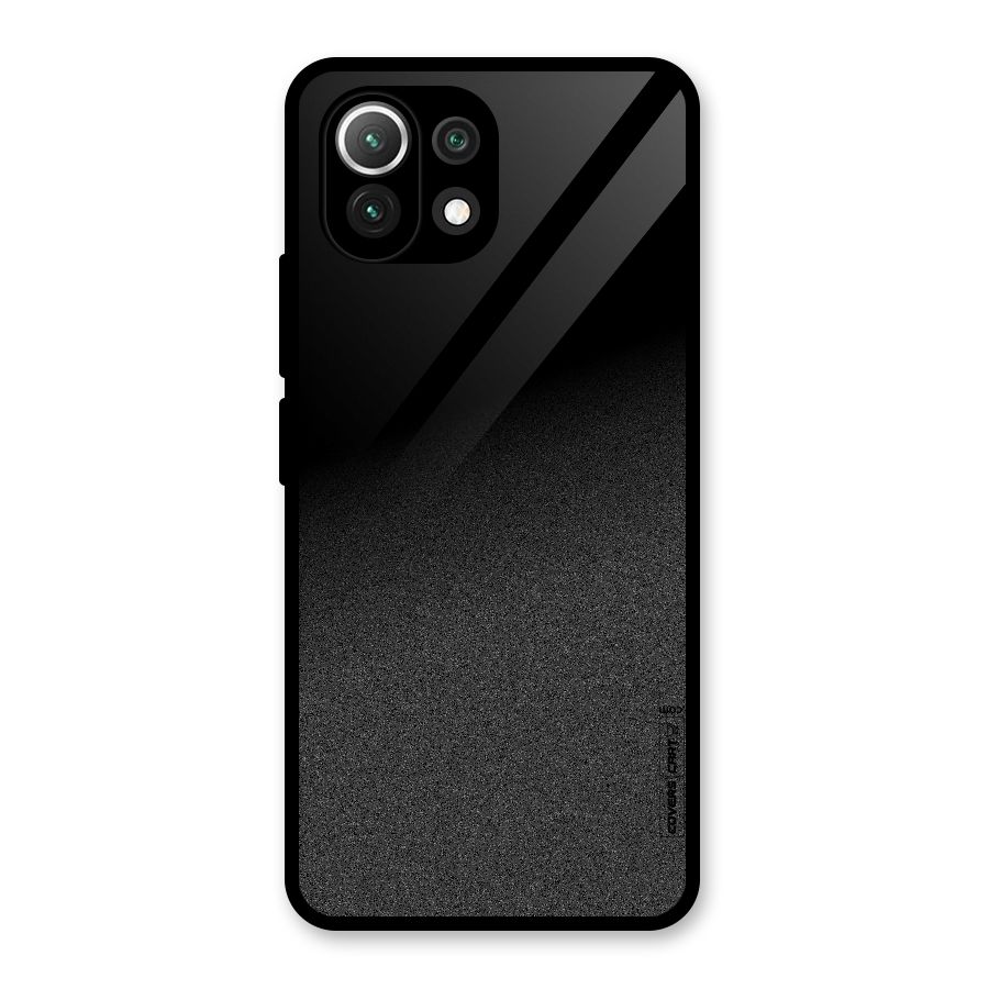 Black Grey Noise Fusion Glass Back Case for Mi 11 Lite