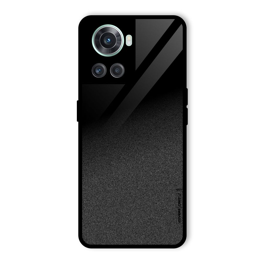 Black Grey Noise Fusion Glass Back Case for OnePlus 10R