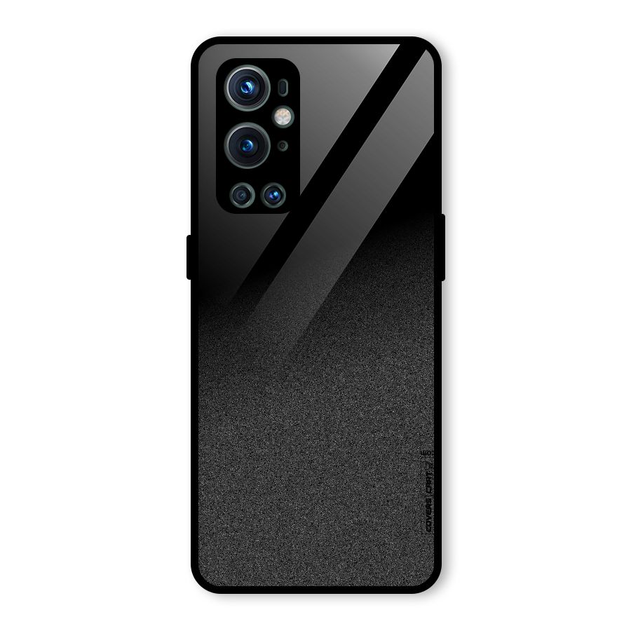 Black Grey Noise Fusion Glass Back Case for OnePlus 9 Pro