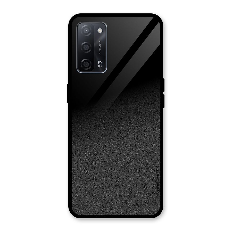 Black Grey Noise Fusion Glass Back Case for Oppo A53s 5G