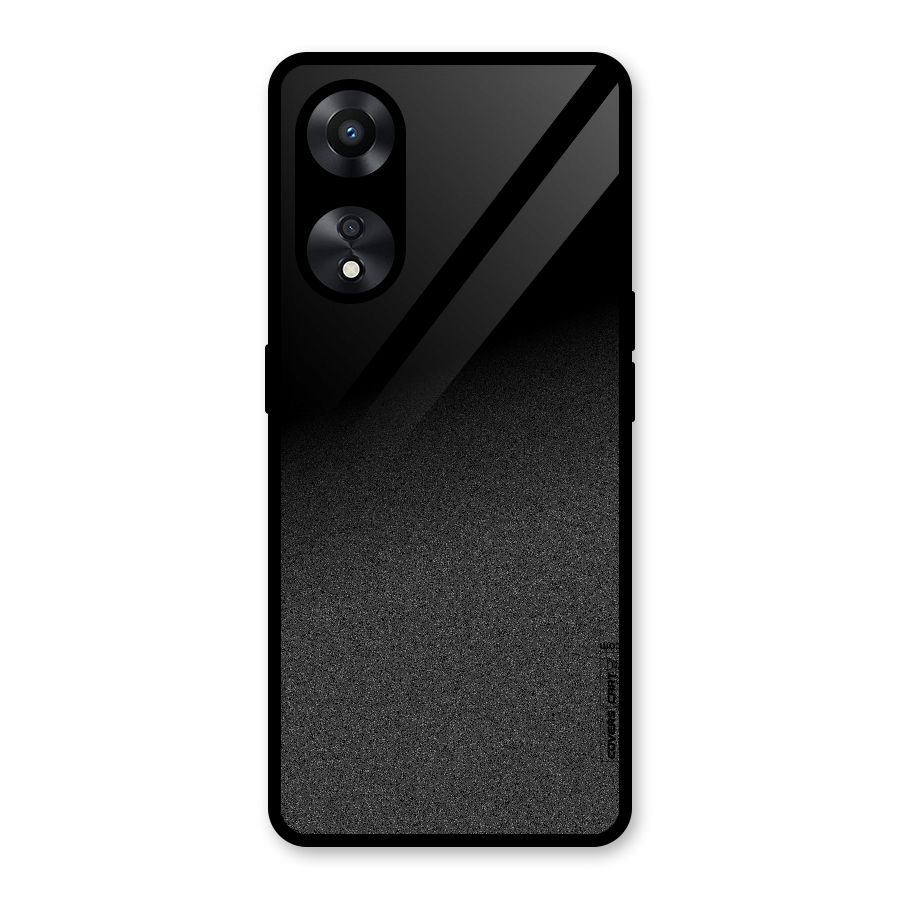 Black Grey Noise Fusion Glass Back Case for Oppo A78
