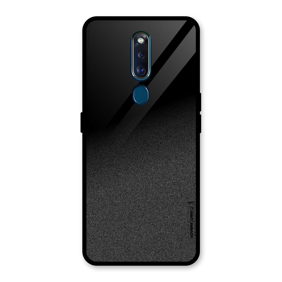 Black Grey Noise Fusion Glass Back Case for Oppo F11 Pro