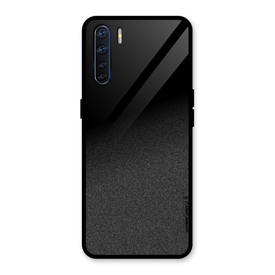 Black Grey Noise Fusion Glass Back Case for Oppo F15