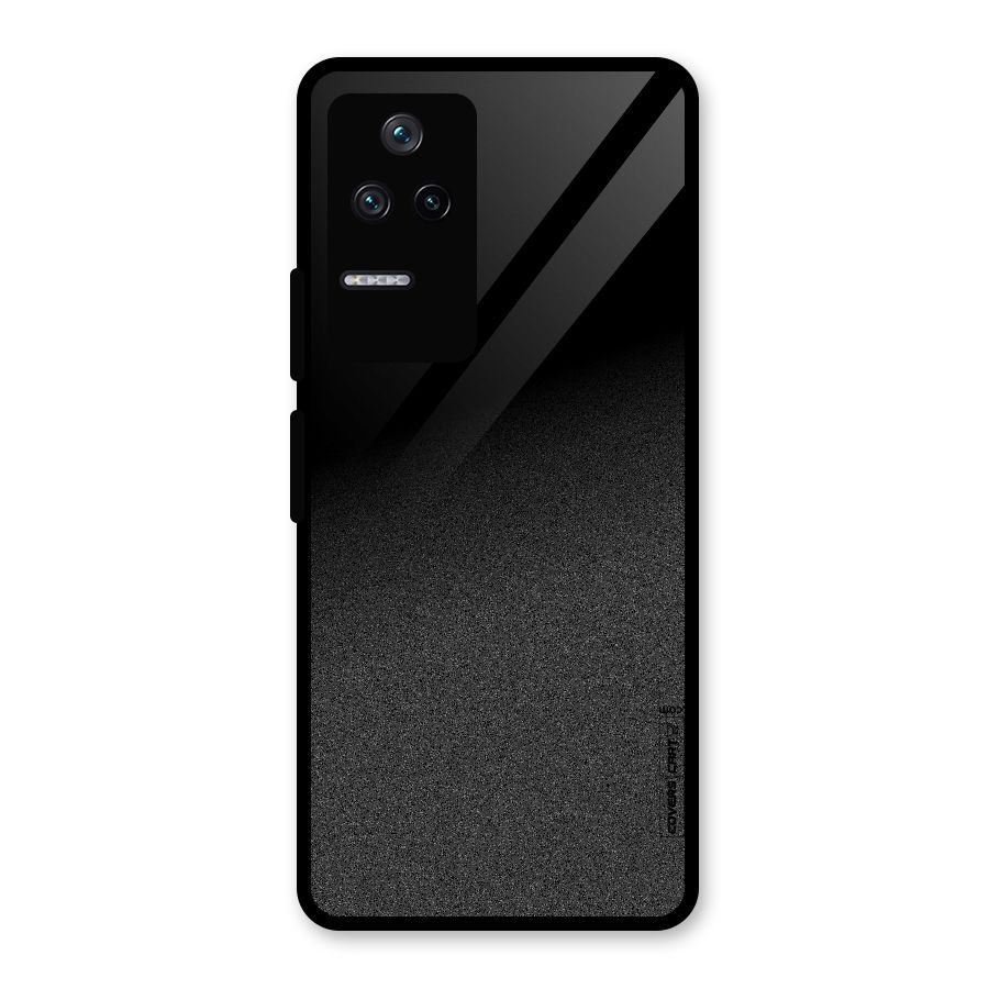 Black Grey Noise Fusion Glass Back Case for Poco F4 5G