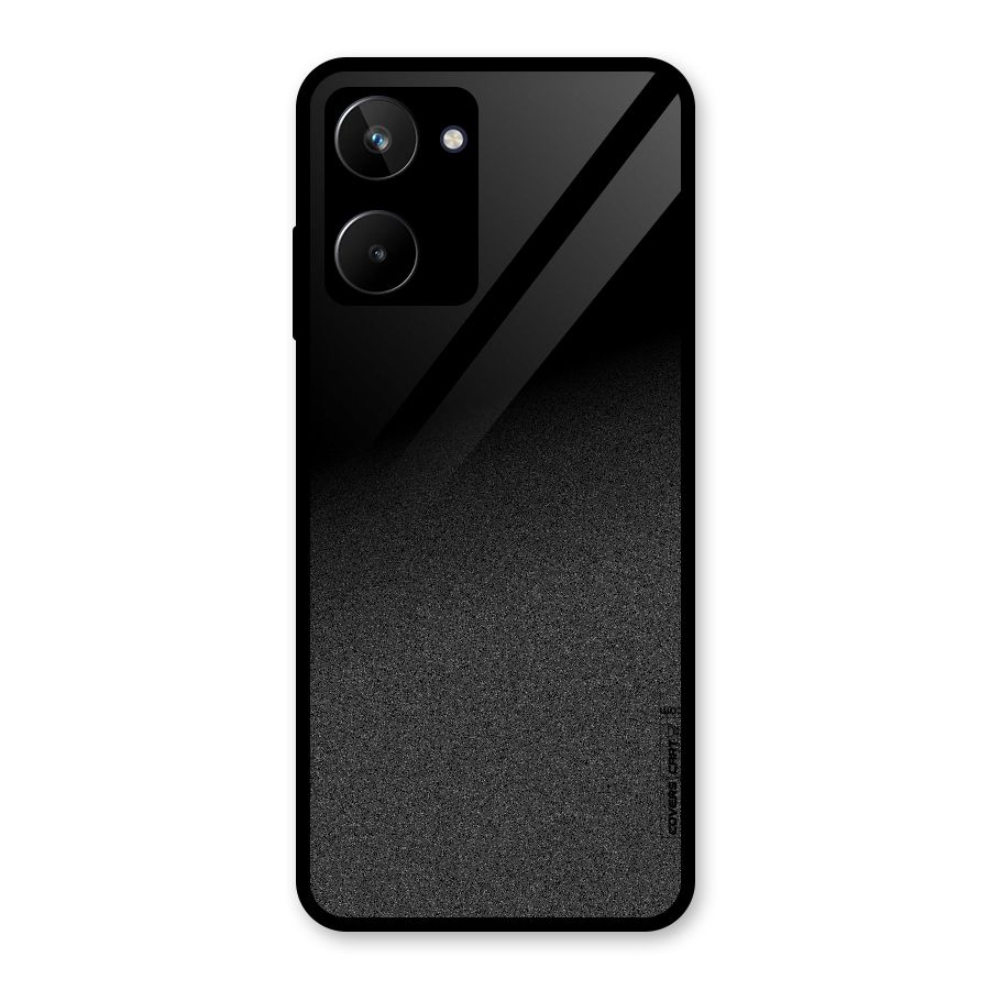 Black Grey Noise Fusion Glass Back Case for Realme 10