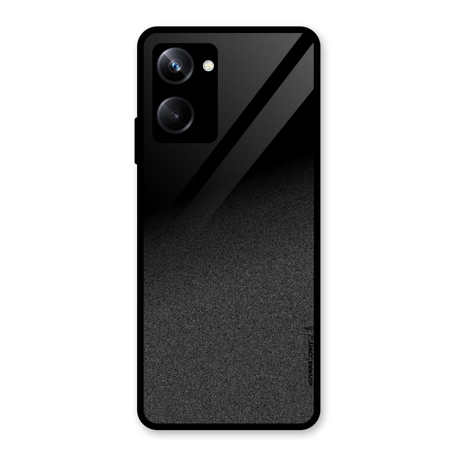 Black Grey Noise Fusion Glass Back Case for Realme 10 Pro