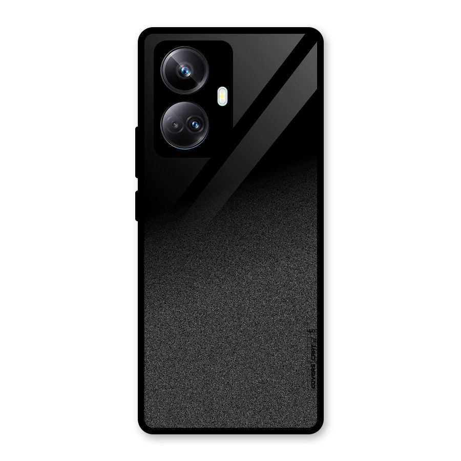 Black Grey Noise Fusion Glass Back Case for Realme 10 Pro Plus