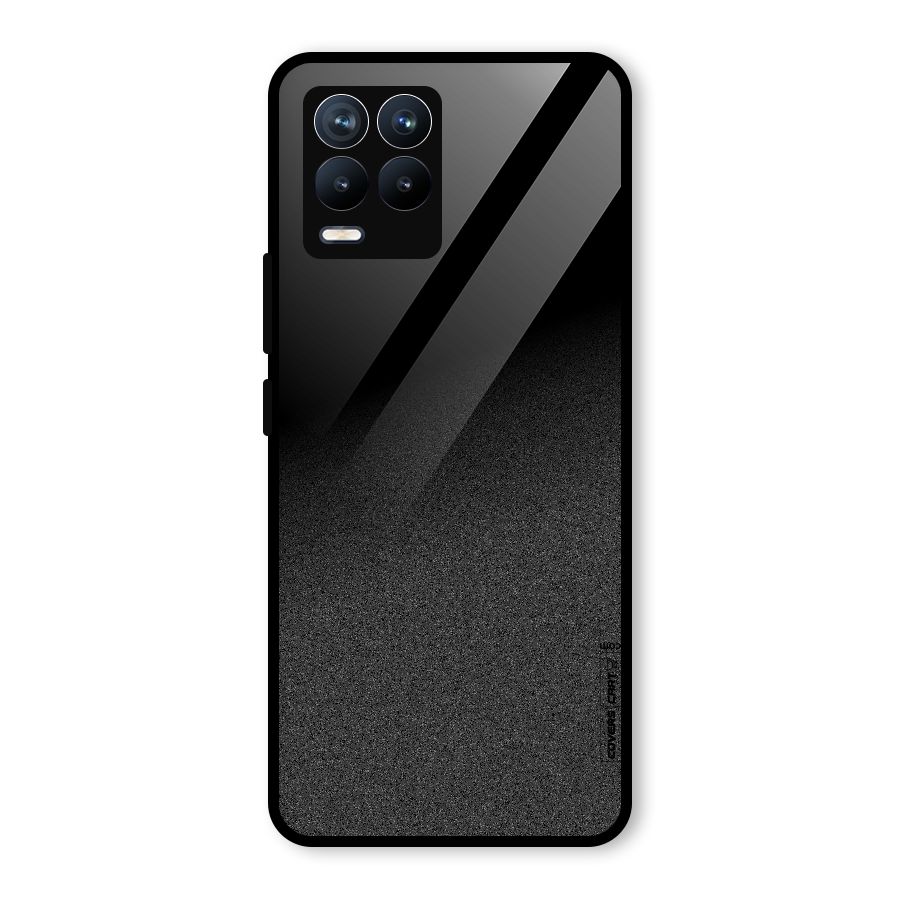 Black Grey Noise Fusion Glass Back Case for Realme 8 Pro