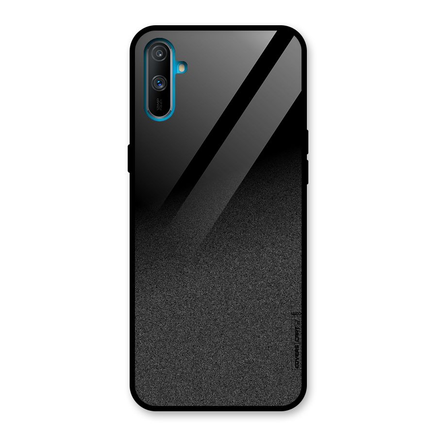 Black Grey Noise Fusion Glass Back Case for Realme C3