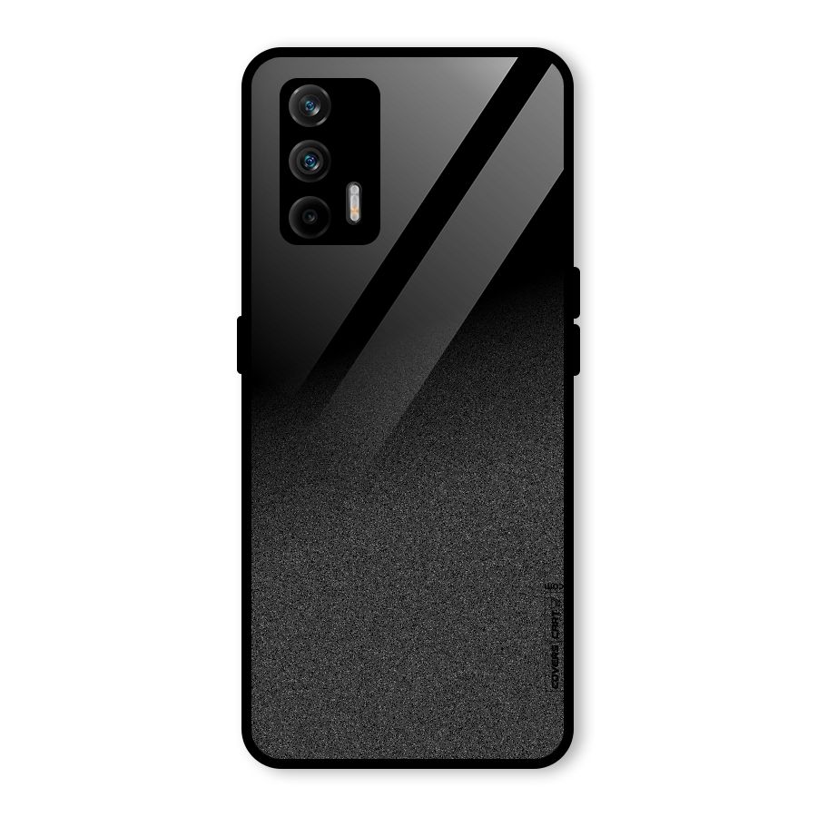 Black Grey Noise Fusion Glass Back Case for Realme X7 Max