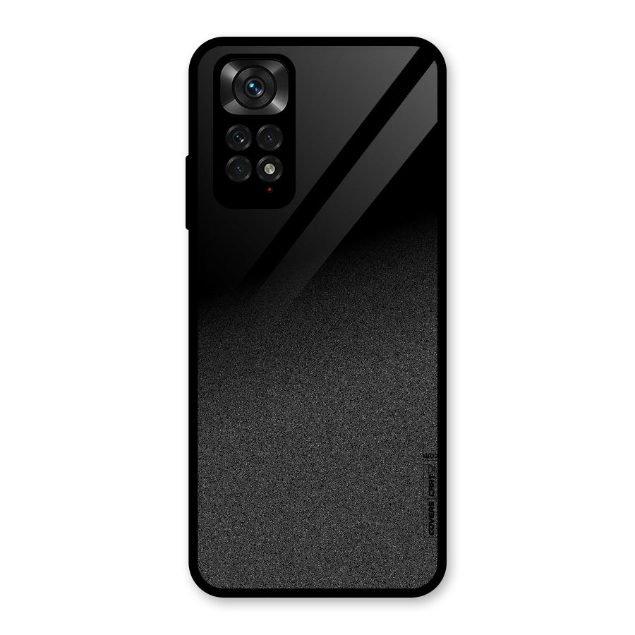 Black Grey Noise Fusion Glass Back Case for Redmi Note 11