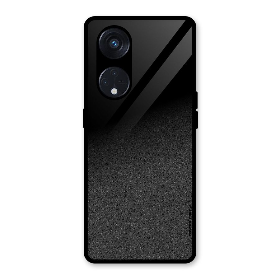 Black Grey Noise Fusion Glass Back Case for Reno8 T 5G