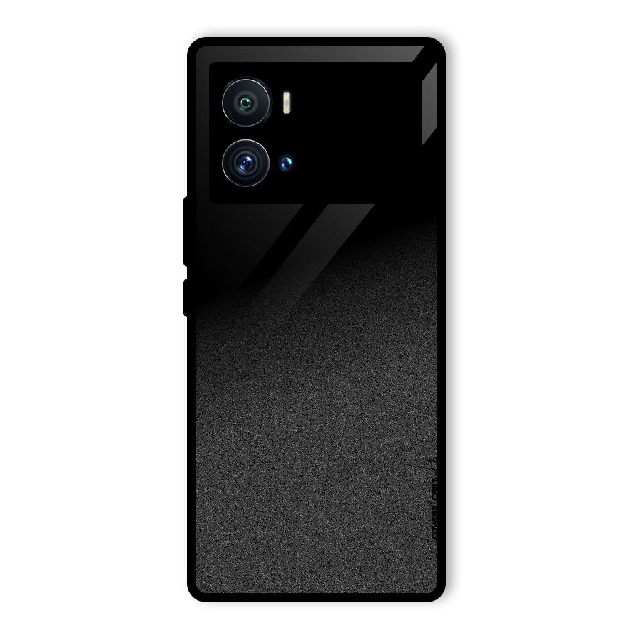 Black Grey Noise Fusion Glass Back Case for Vivo iQOO 9 Pro