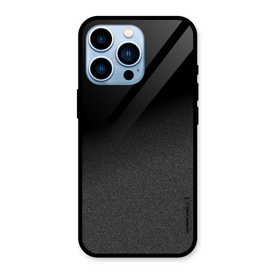 Black Grey Noise Fusion Glass Back Case for iPhone 13 Pro
