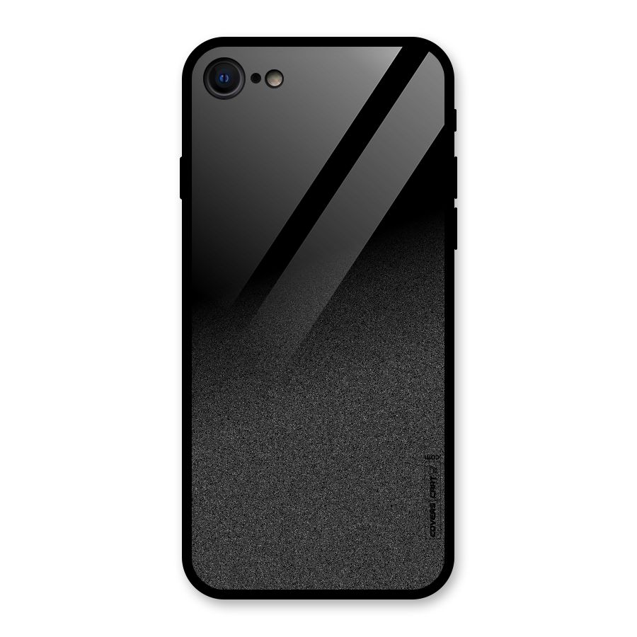 Black Grey Noise Fusion Glass Back Case for iPhone SE 2022