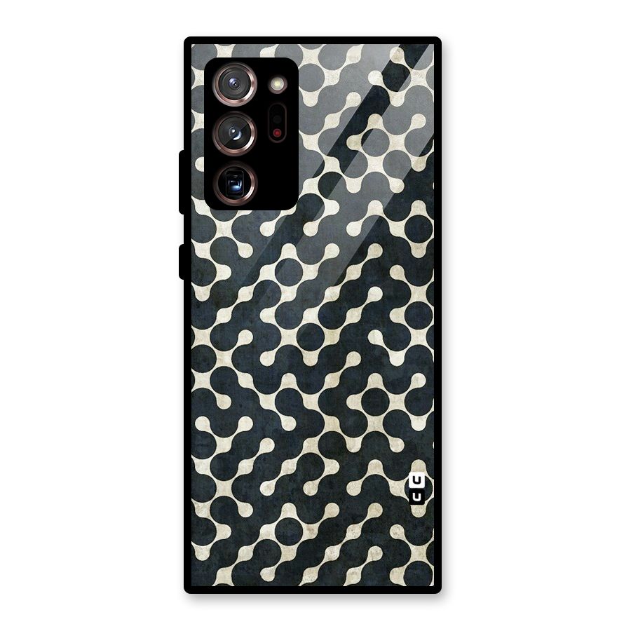 Black Maze Design Glass Back Case for Galaxy Note 20 Ultra 5G