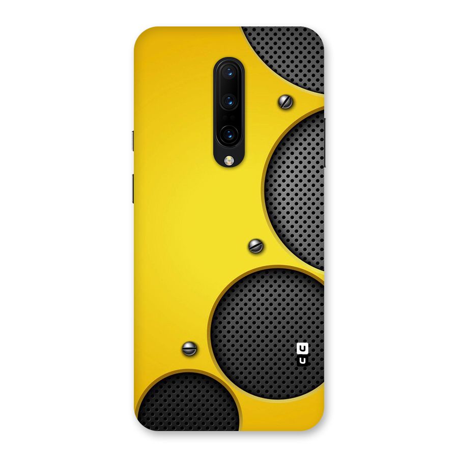 Black Net Yellow Back Case for OnePlus 7 Pro