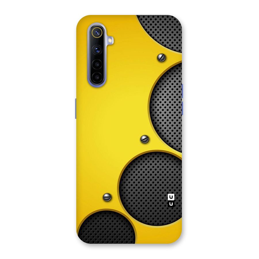 Black Net Yellow Back Case for Realme 6i