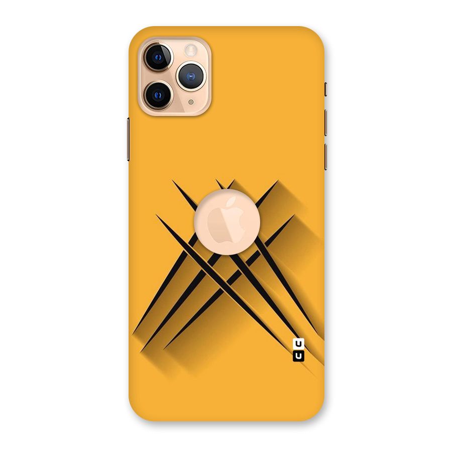 Black Paws Back Case for iPhone 11 Pro Max Logo Cut