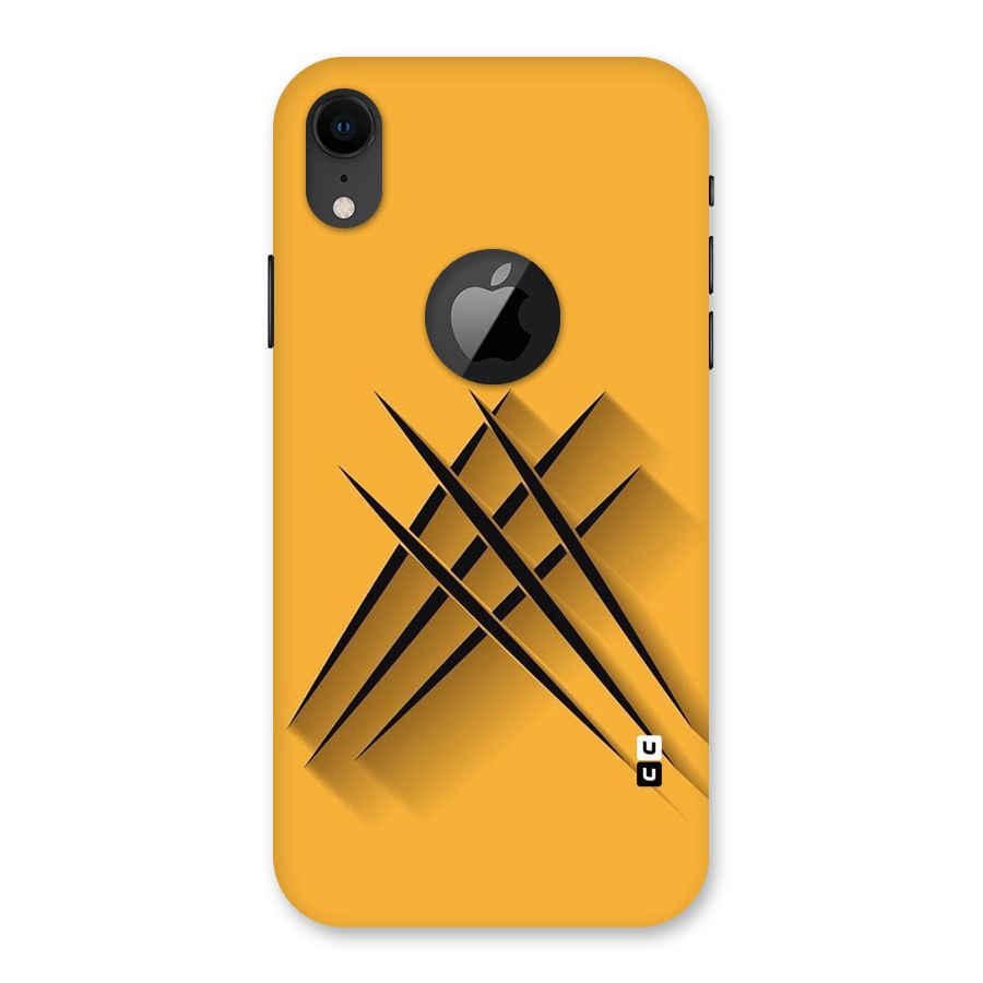 Black Paws Back Case for iPhone XR Logo Cut