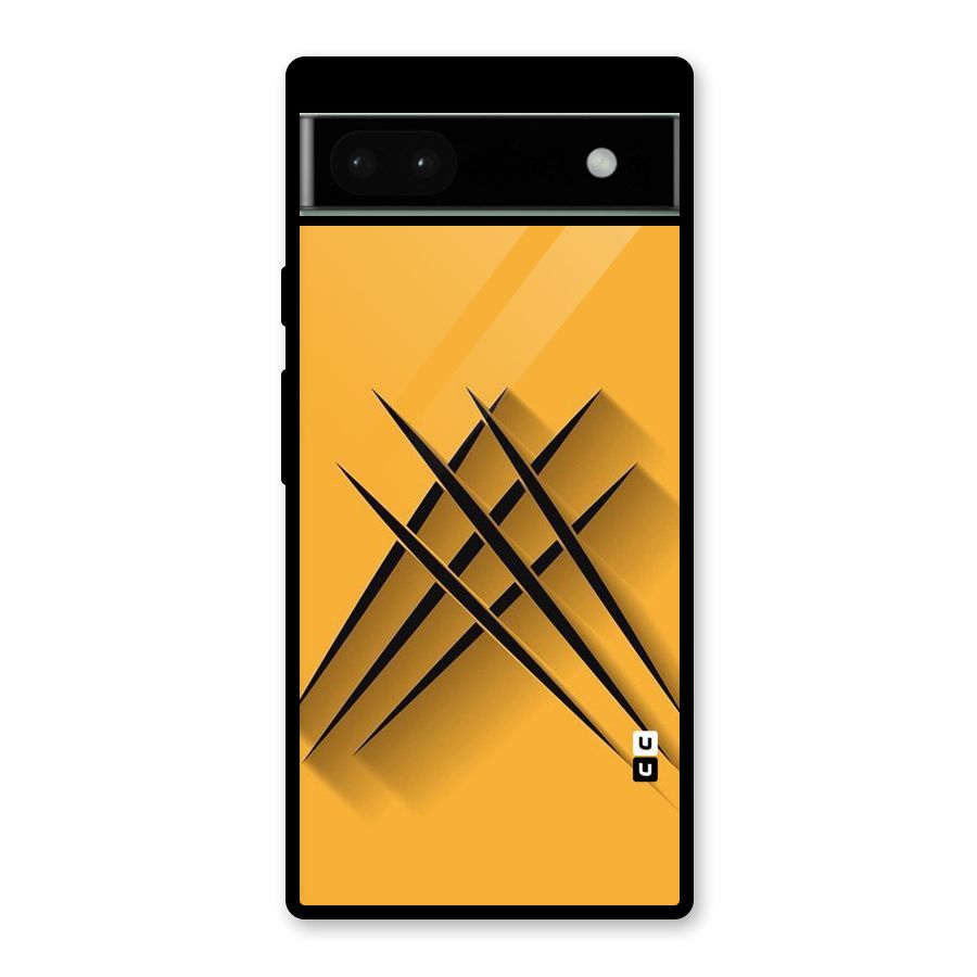 Black Paws Glass Back Case for Google Pixel 6a