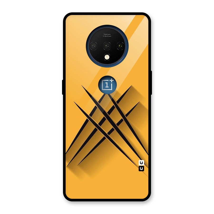 Black Paws Glass Back Case for OnePlus 7T