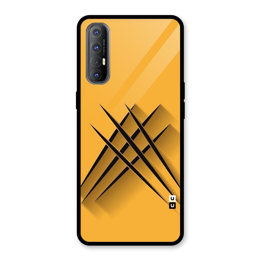 Black Paws Glass Back Case for Oppo Reno3 Pro