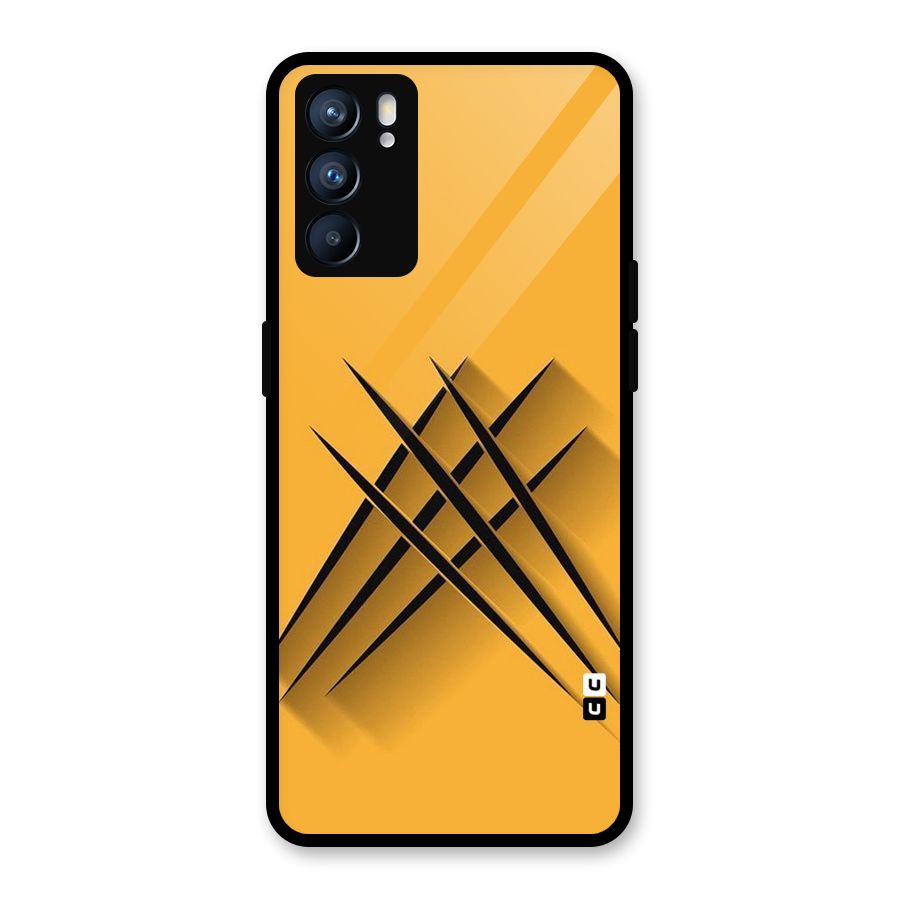 Black Paws Glass Back Case for Oppo Reno6 5G
