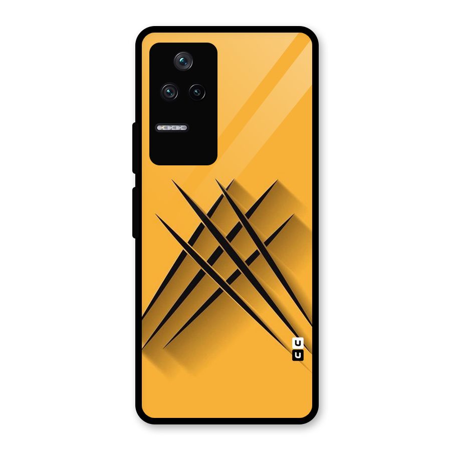 Black Paws Glass Back Case for Poco F4 5G