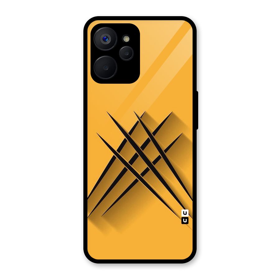 Black Paws Glass Back Case for Realme 9i 5G