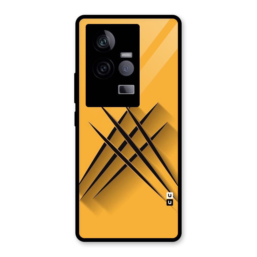 Black Paws Glass Back Case for Vivo iQOO 11 5G