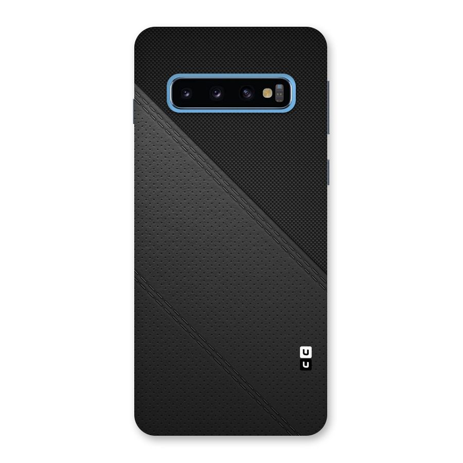 Black Polka Stripe Back Case for Galaxy S10