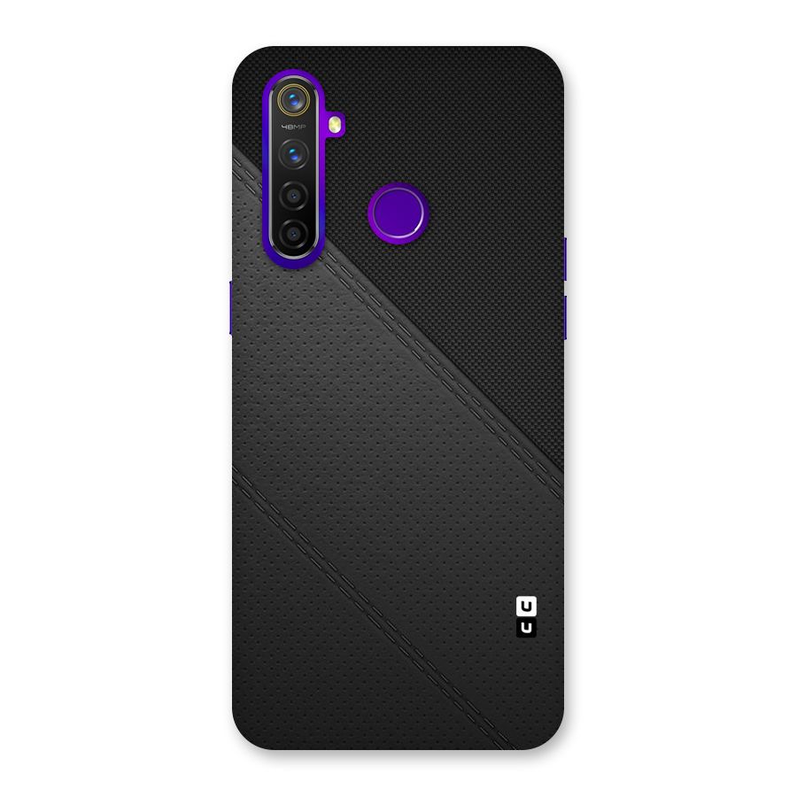 Black Polka Stripe Back Case for Realme 5 Pro